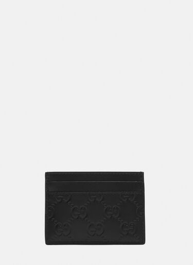 Gucci Gucci Signature Card Case Black guc0129060