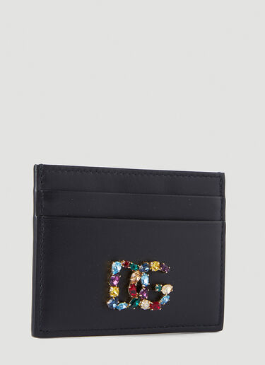 Crystal Plaque Card Holder Dolce & Gabbana Crystal Plaque Card Holder Black dol0247126