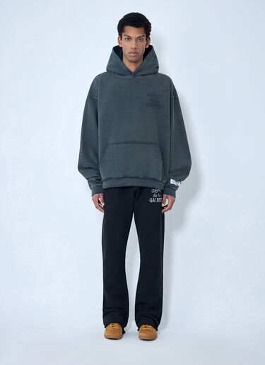 Gallery Dept. Oversized Cotton-Blend Hooded Sweatshirt Black gdp0162060
