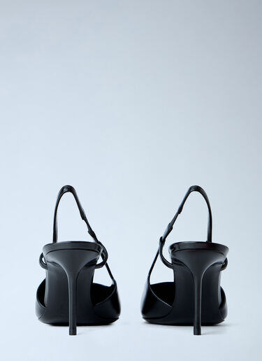 LN-CC® - Saint Laurent: Jeanne Slingback Pumps - Black Saint Laurent Jeanne Slingback Pumps Black sla0264026
