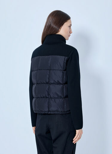 LN-CC® - Moncler: Padded Zip Vest - Black Moncler Padded Zip Vest Black mon0266043