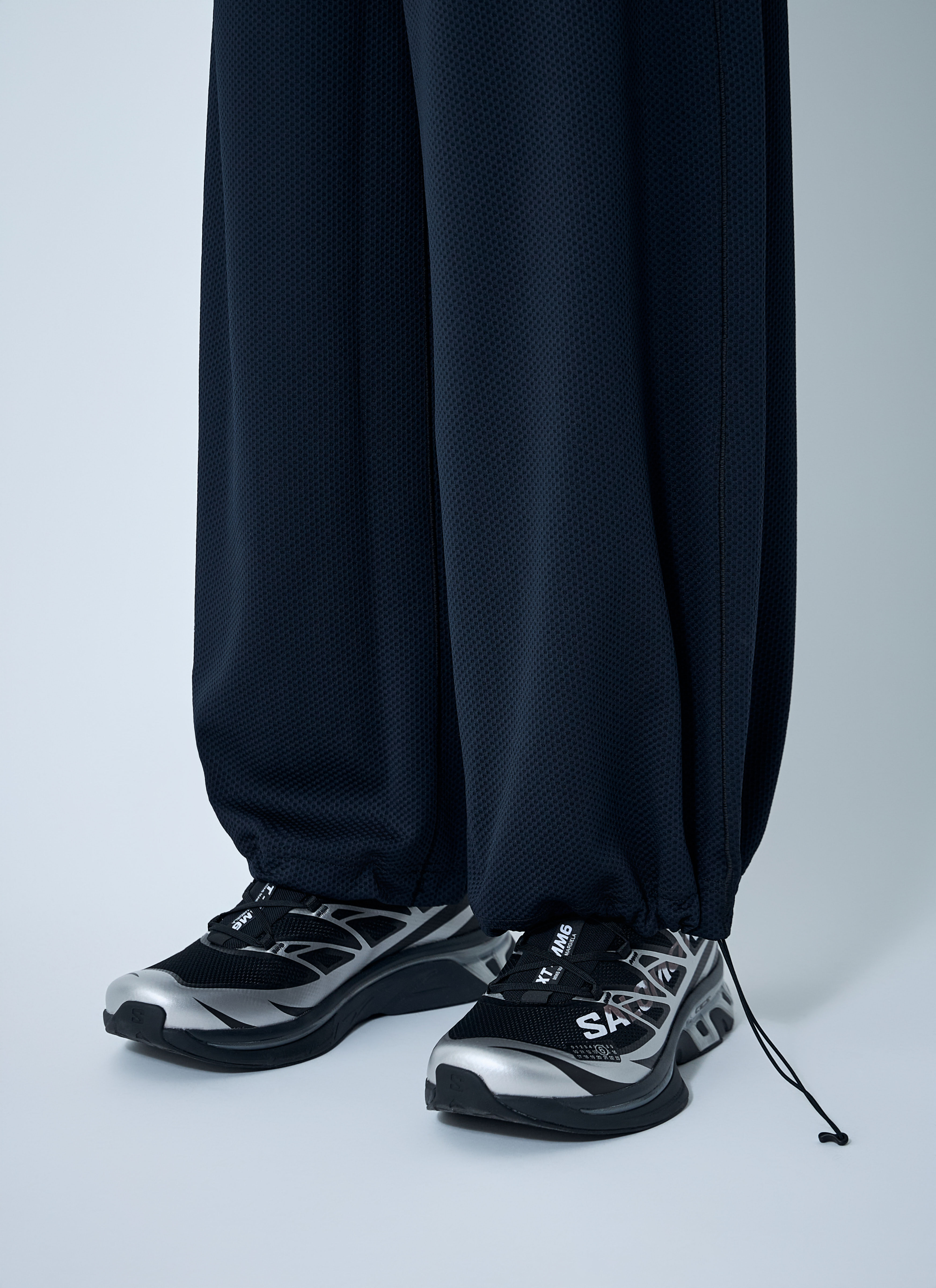 MM6 Maison Margiela x Salomon Men's' Logo Motif Pants in Black