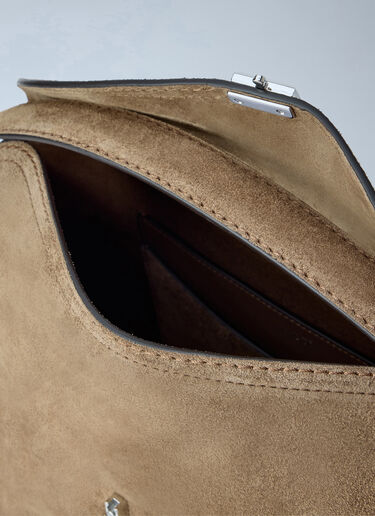 LN-CC® - Toteme: T-Lock Suede Top Handle - Brown Toteme T-Lock Suede Top Handle Brown tot0265092