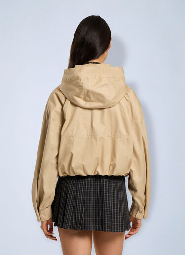 Palm Angels Palm Sway Loose Windbreaker Beige pma0266207