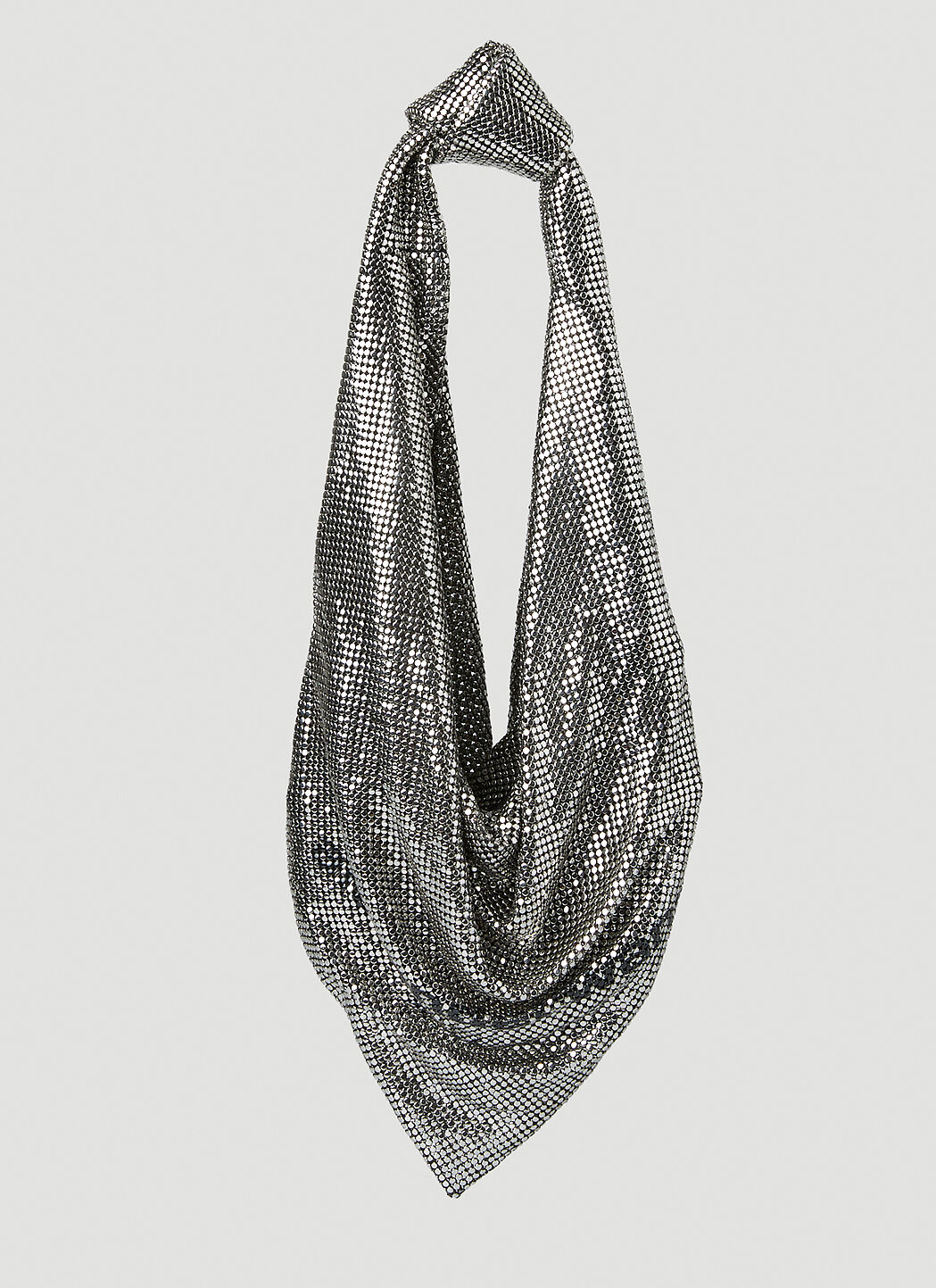 Alexander Wang Silver Scarf Small Chainmail Shoulder Bag LN CC