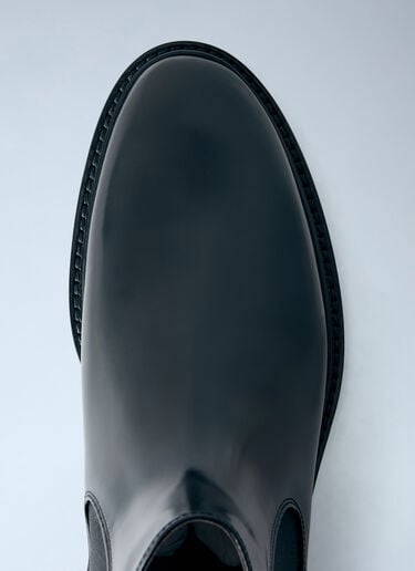 LN-CC® - The Row: Gable Leather Ankle Boots - Black The Row Gable Leather Ankle Boots Black row0166016