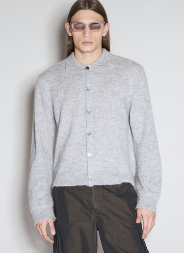 Our Legacy Evening Polo Cardigan Grey our0156011