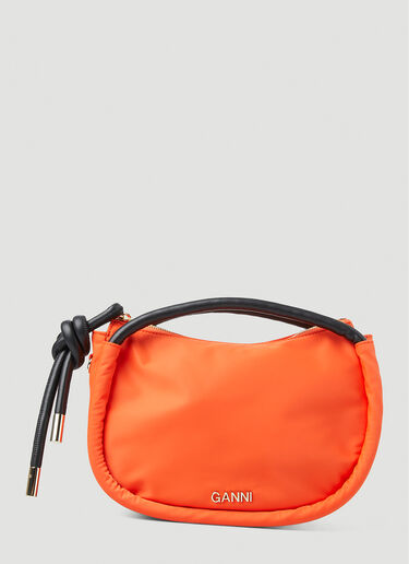 GANNI Knot Mini Handbag Orange gan0251050