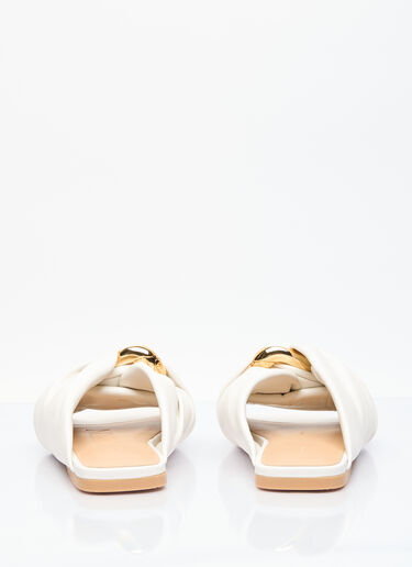 JW Anderson Corner Leather Flats White jwa0255003