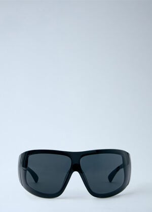 Saint Laurent Wraparound Shield Sunglasses Black sla0264032