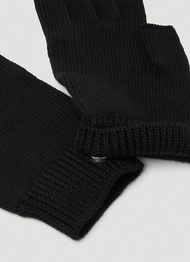 Rick Owens Touchscreen Gloves Black ric0149029