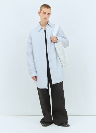 Maison Margiela Padded Stripe Shirt Blue mla0158002