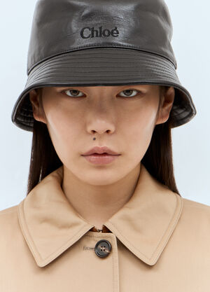 Acne Studios Logo Embroidery Bucket Hat Blue acn0257025