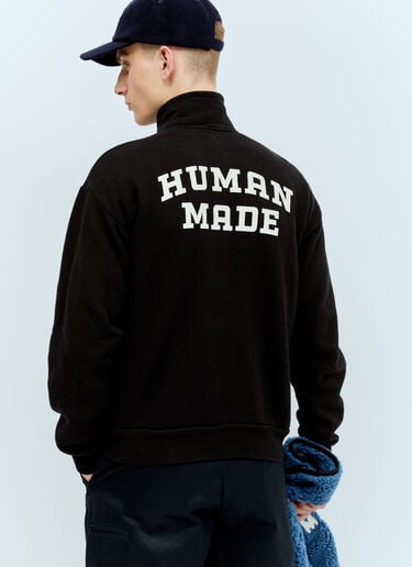 Human Made ミリタリー ハーフジップスウェットシャツ ブラック hmd0156014