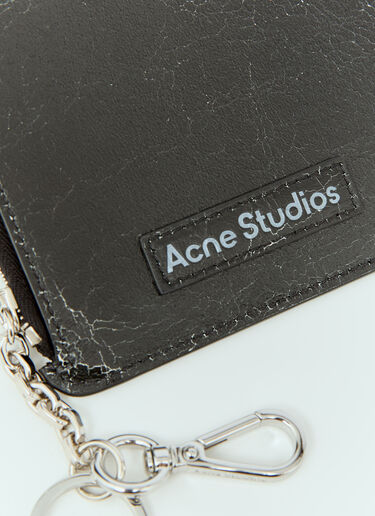 Acne Studios Zip Leather Wallet Black acn0156026