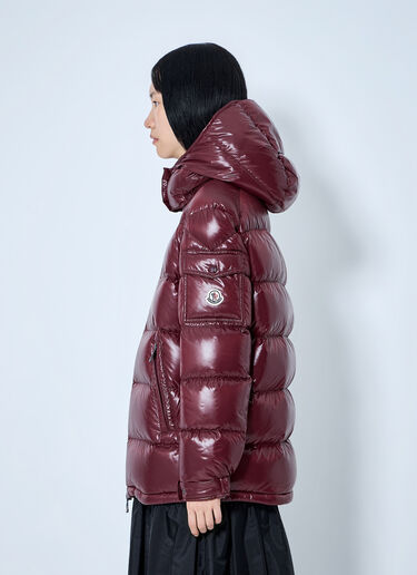 LN-CC® - Moncler: Maire Hooded Down Jacket - Burgundy Moncler Maire Hooded Down Jacket Burgundy mon0265074