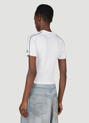 Balenciaga Shrunken Soccer Jersey Top White bal0254024