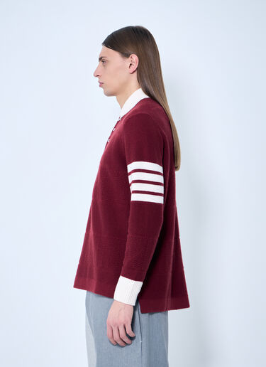 Thom Browne Four-Bar Rugby Knit Sweater Red thb0158005
