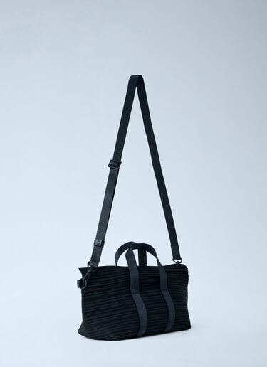 Pleats Please Issey Miyake Pleated Crossbody Bag Black plp0263012