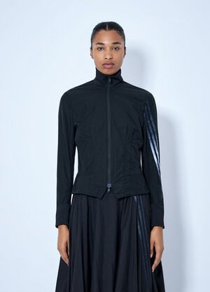 LN-CC® - Y-3: Gradient 3-Stripes Nylon Track Jacket - Black Y-3 Gradient 3-Stripes Nylon Track Jacket Black yyy0265003