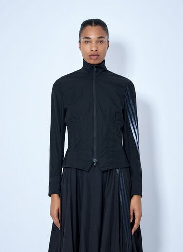 LN-CC® - Y-3: Gradient 3-Stripes Nylon Track Jacket - Black Y-3 Gradient 3-Stripes Nylon Track Jacket Black yyy0265003