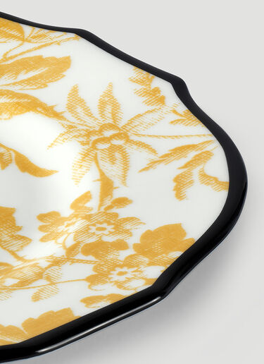 Set of Two Herbarium Dessert Plate Gucci Set of Two Herbarium Dessert Plate Yellow wps0670148