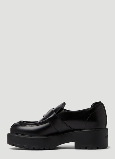 Buckled Platform Loafers Miu Miu Buckled Platform Loafers Black miu0250048