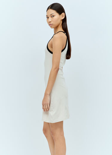 Courrèges Buckle Contrast Dress Cream cou0255013