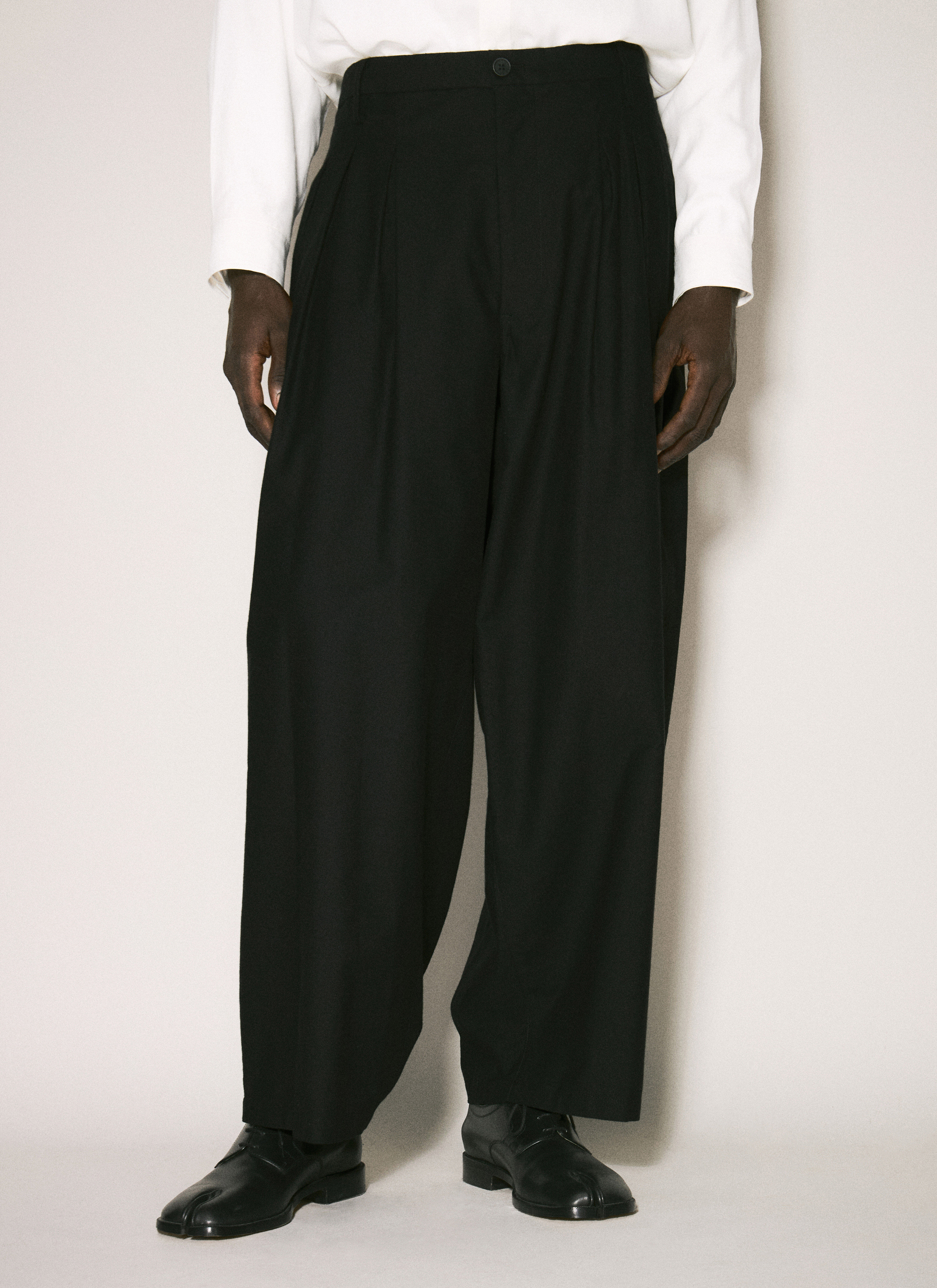 Yohji Yamamoto Men s Balloon Twill Pants in Black LN CC