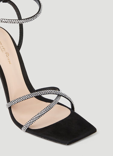 Gianvito Rossi Crystal Embellished High Heel Sandals Black gia0253007