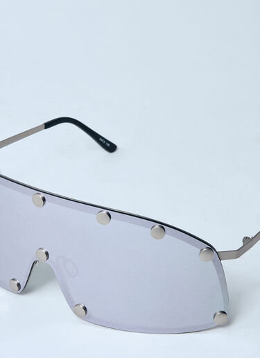 Rick Owens Performa Shielding Sunglasses Silver ric0359001