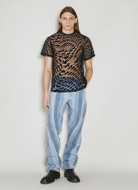 Mugler フロックスター T シャツ ブラック mug0154001