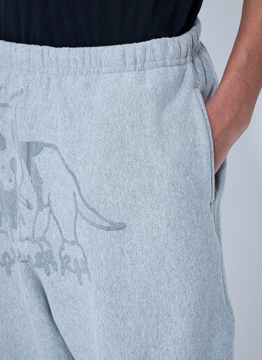 CHITO Reflective Graphic Print Track Pants Light Grey chi0159005