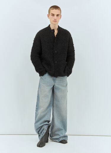 Acne Studios Fluffy Cardigan Black acn0158014