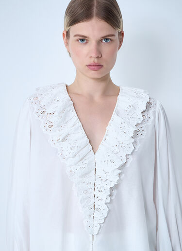 Chloé 프릴 탑  화이트 chl0261019