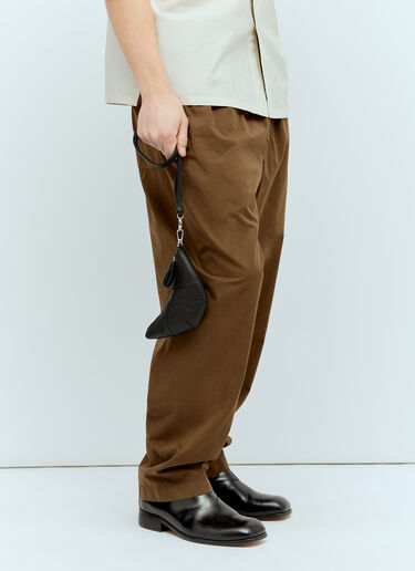 Lemaire Croissant 코인 크로스바디 백 블랙 lem0156060