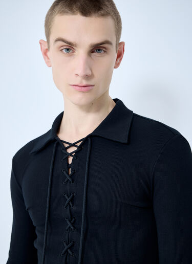 Dolce & Gabbana Jersey Polo Sweater Black dol0160001