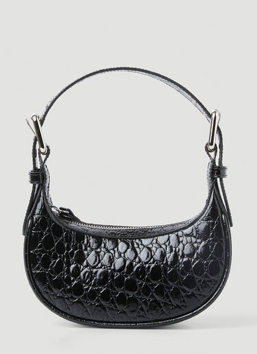 BY FAR Soho Circular Mini Shoulder Bag Black byf0248006