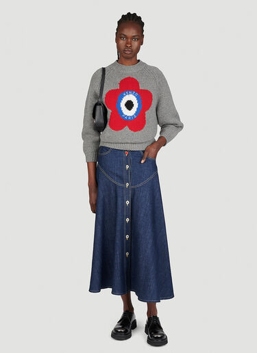 Kenzo Target Wool Sweater Grey knz0253008