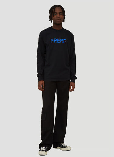 Frere Frere 롱 슬리브 프린트 티셔츠 Black fre0335002