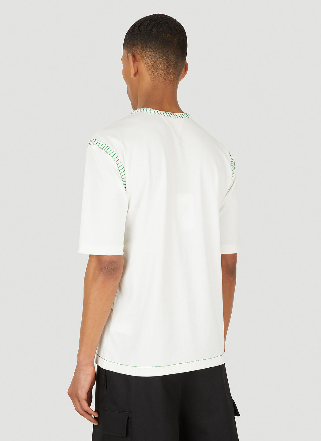 Bottega Veneta Unisex Contrast Stitch T-Shirt in White | LN-CC®