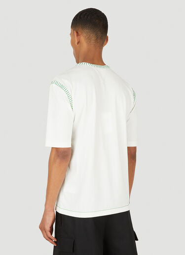 Bottega Veneta 拼色缝线T恤 白色 bov0148022