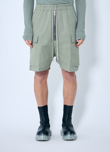 Rick Owens Bela Cargo Shorts Green ric0159031