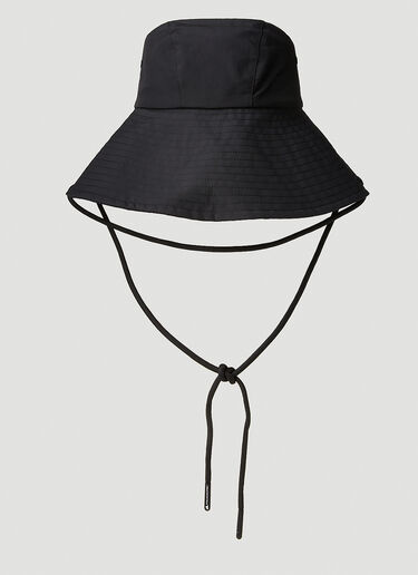 adidas by Stella McCartney Logo Print Bucket Hat Black asm0251041