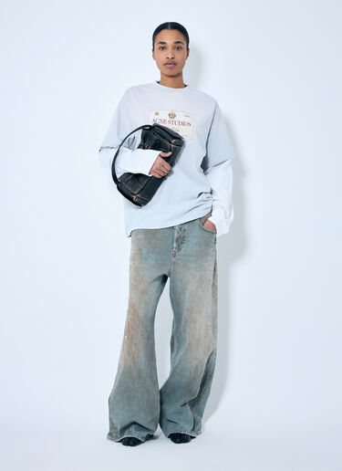 Acne Studios Layered Print T-Shirt Grey acn0259006