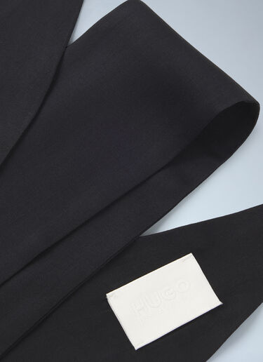 LN-CC® - HUGO x entire studios: Wide Twill Scarf - Black HUGO x entire studios Wide Twill Scarf Black hgb0266011