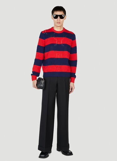 Gucci Striped Sweater Red guc0152046