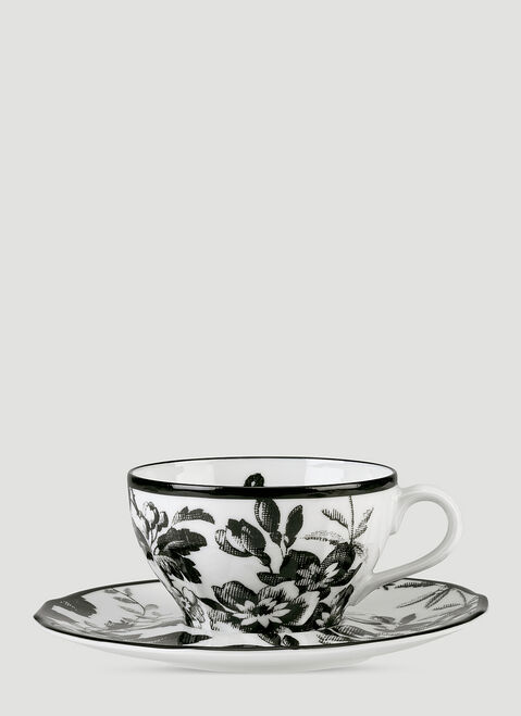 Rosenthal Set of Two Herbarium Cup with Saucers Black wps0690125
