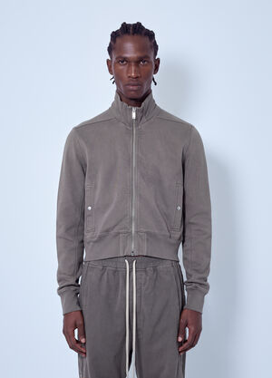 Rick Owens DRKSHDW High Neck Zip-Up Jacket Grey drk0166014