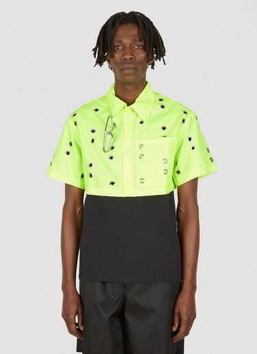 Eyelet Short-Sleeve Shirt Studio Alch Eyelet Short-Sleeve Shirt Yellow alc0136002